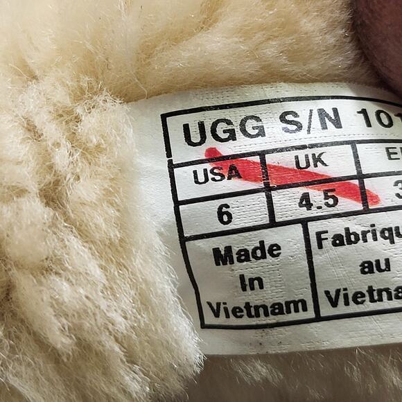 UGG Lorna 1012440 Mid Calf Leather Wedge Zipper Boots women's bootie SIZE 6 - Picture 6 of 7